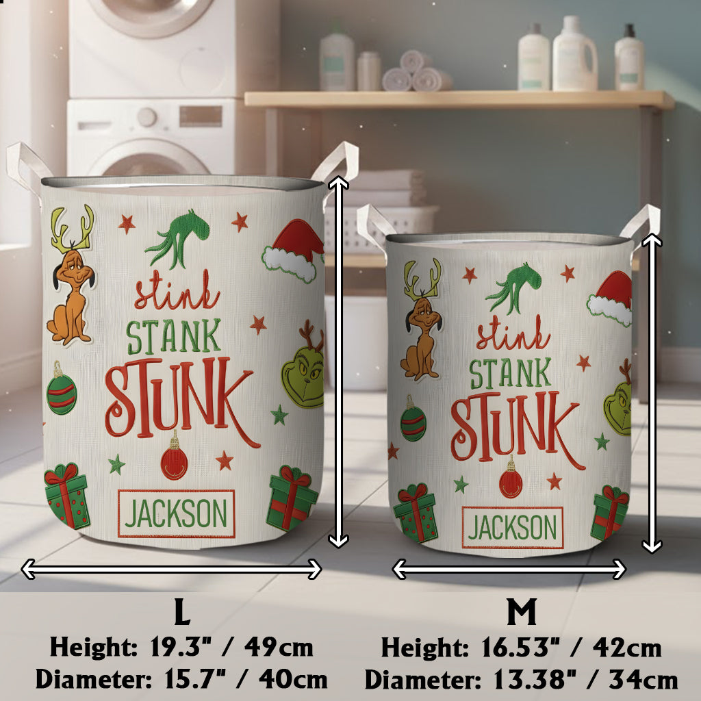 Stink Stank Stunk - Panier de rangement de Noël personnalisé Stole