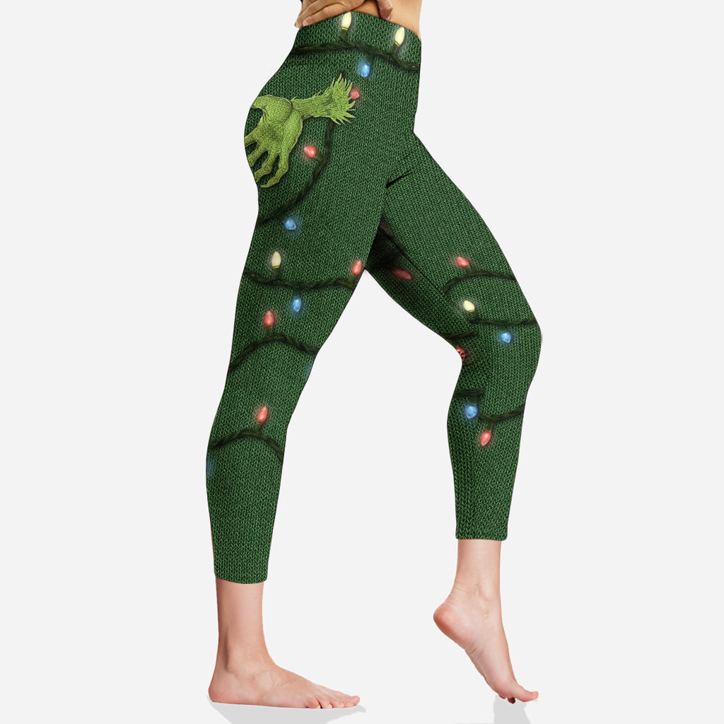 Merry Grinchmas - Personalized Stole Christmas Leggings