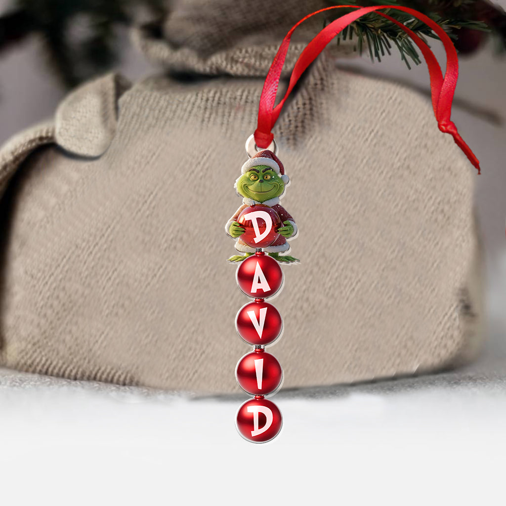 Joyeux Grinchmas - Étole de Noël personnalisée et transparente