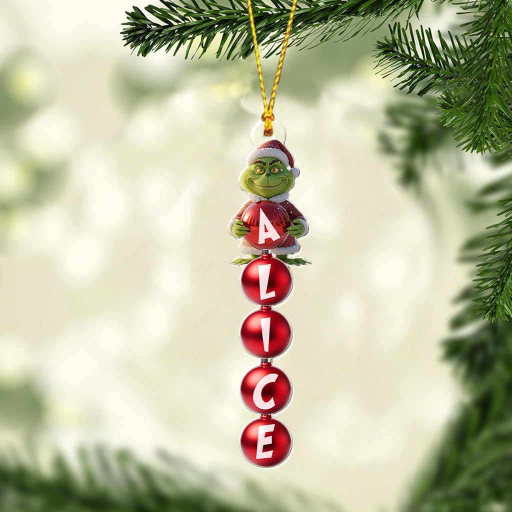 Joyeux Grinchmas - Étole de Noël personnalisée et transparente