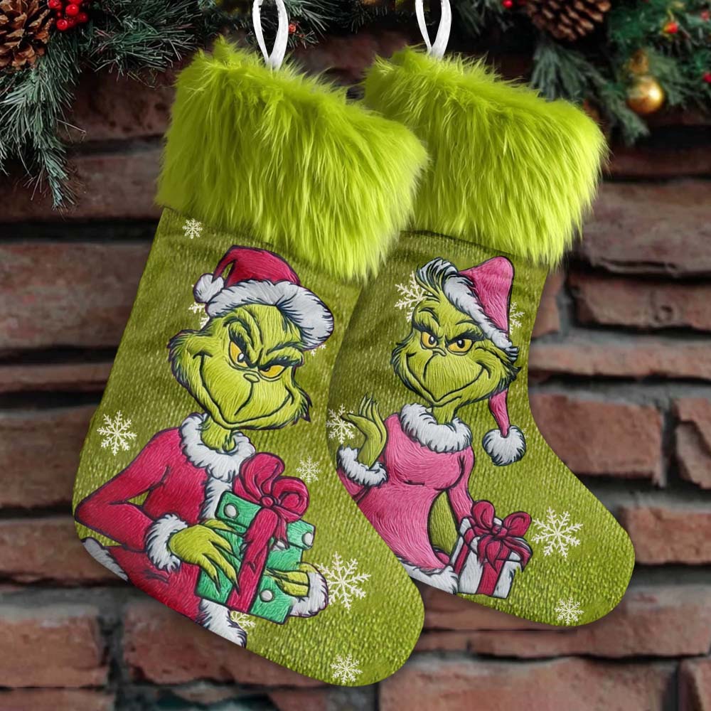Merry Grinchmas - Personalized Stole Christmas Christmas Stockings