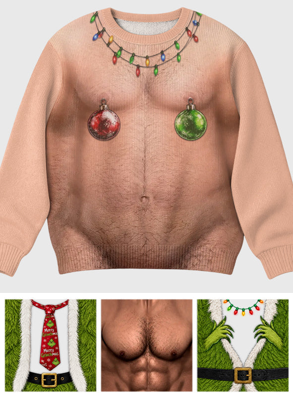 Funny Christmas - Personalized Stole Christmas Ugly Sweater