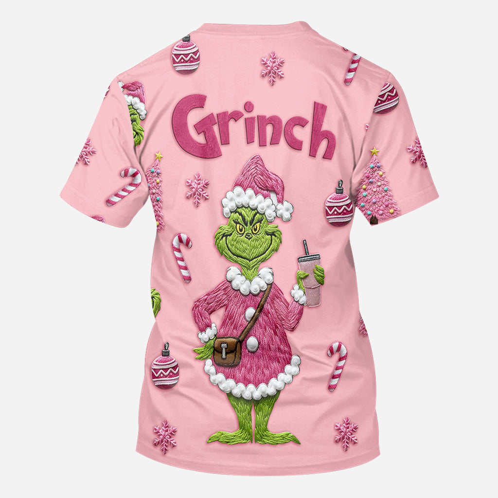 Merry Grinchmas - Personalized Stole Christmas All Over Shirt