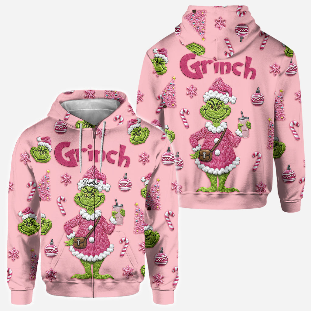 Merry Grinchmas - Personalized Stole Christmas All Over Shirt