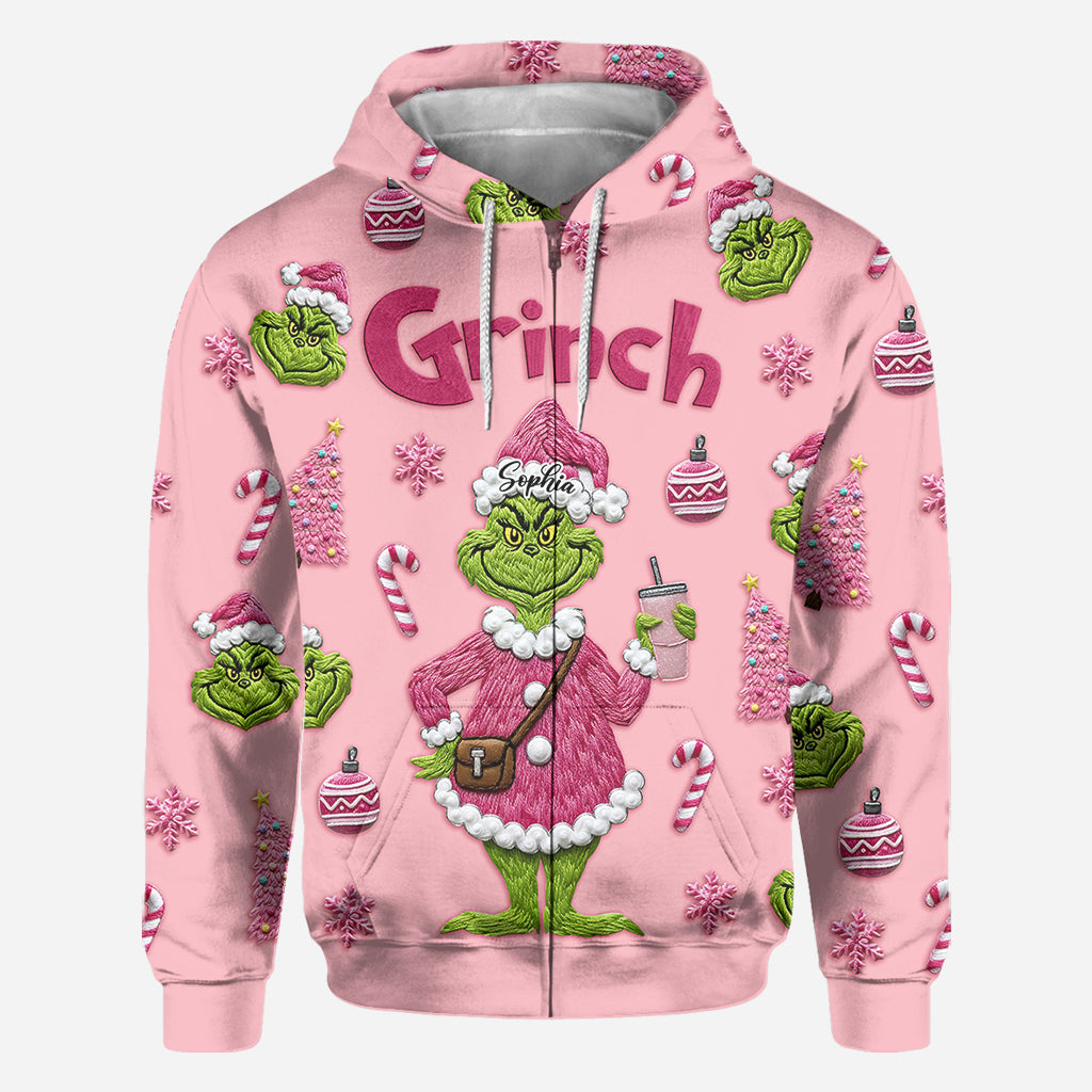 Merry Grinchmas - Personalized Stole Christmas All Over Shirt