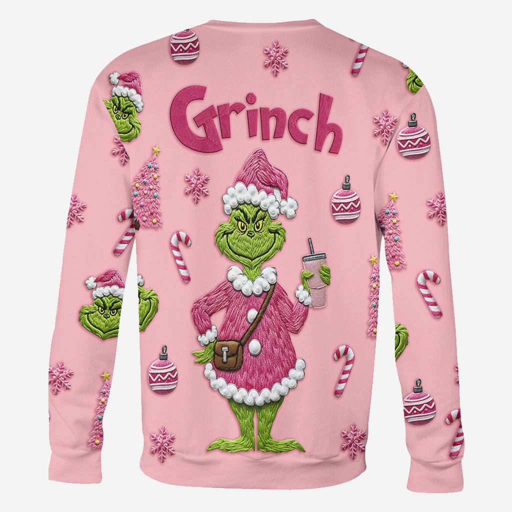 Merry Grinchmas - Personalized Stole Christmas All Over Shirt