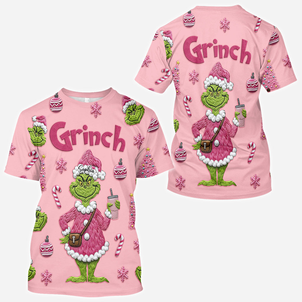 Merry Grinchmas - Personalized Stole Christmas All Over Shirt