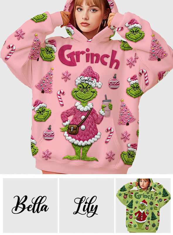 Merry Grinchmas - Personalized Stole Christmas All Over Shirt