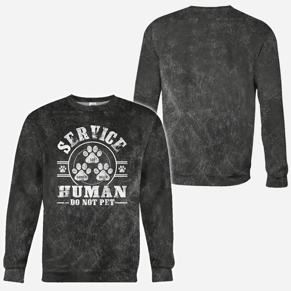 T-shirt personnalisé « Chien de service, ne pas caresser »