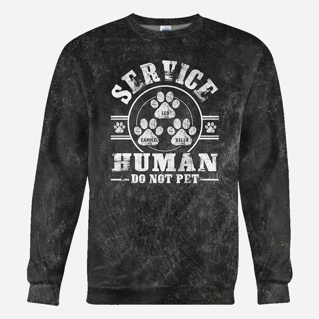 T-shirt personnalisé « Chien de service, ne pas caresser »