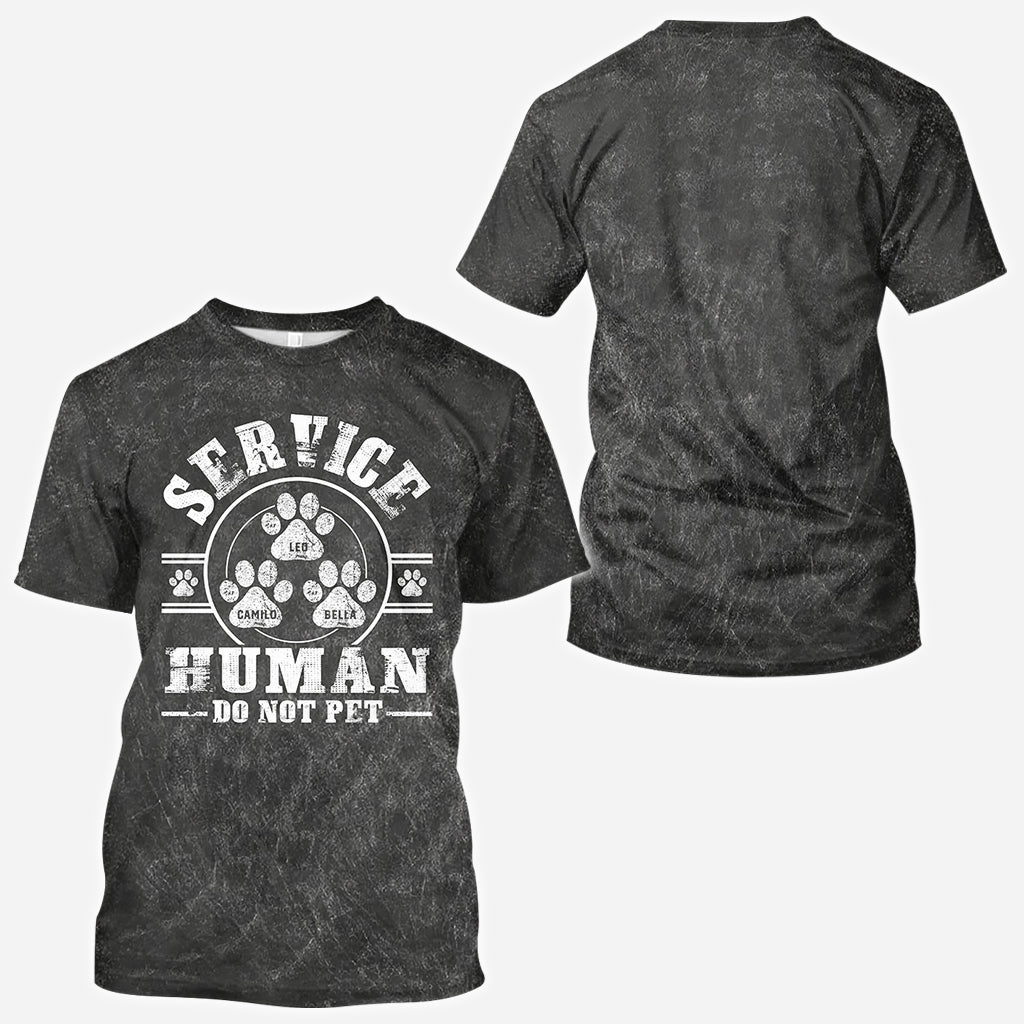 T-shirt personnalisé « Chien de service, ne pas caresser »