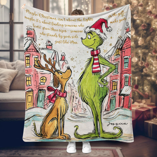 May Christmas Be With You - Personalized Stole Christmas Blanket