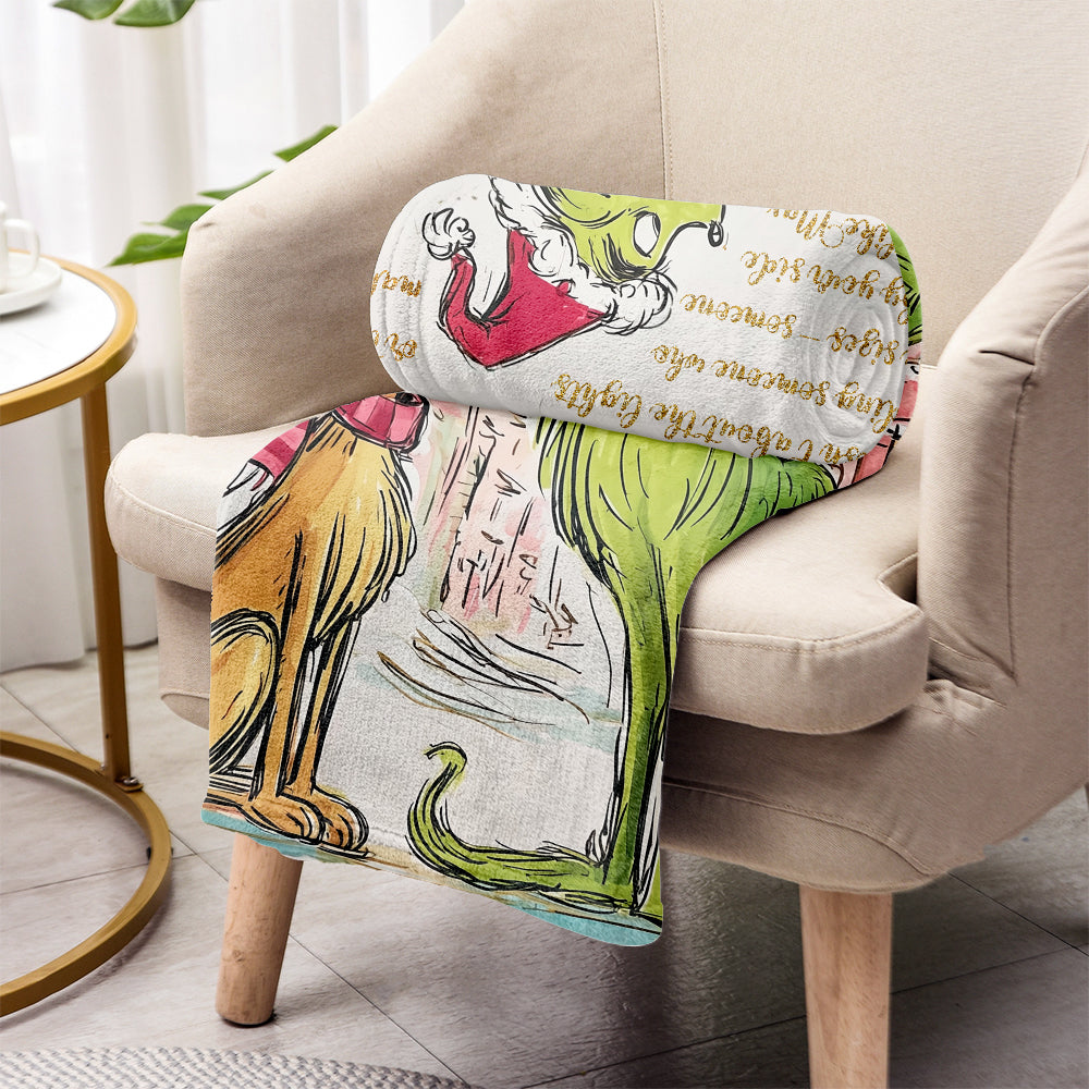 May Christmas Be With You - Personalized Stole Christmas Blanket