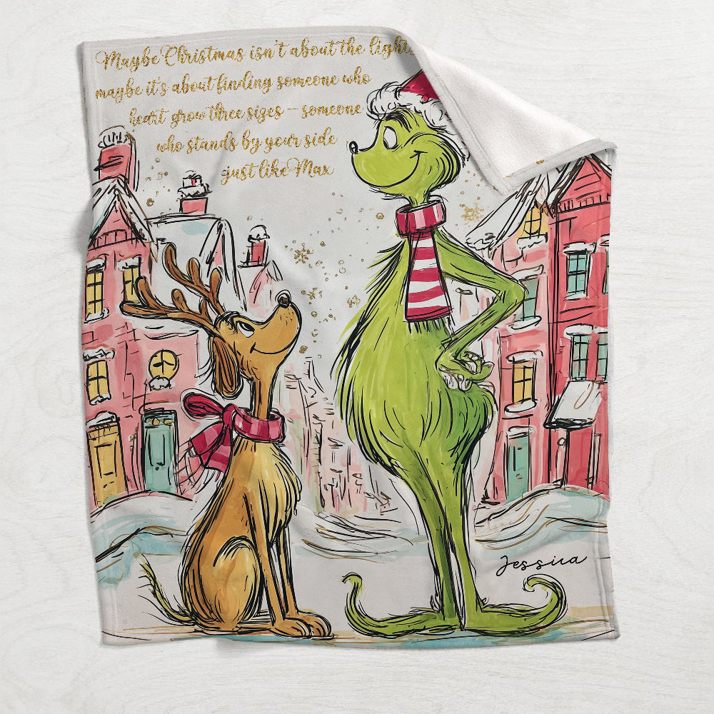May Christmas Be With You - Personalized Stole Christmas Blanket