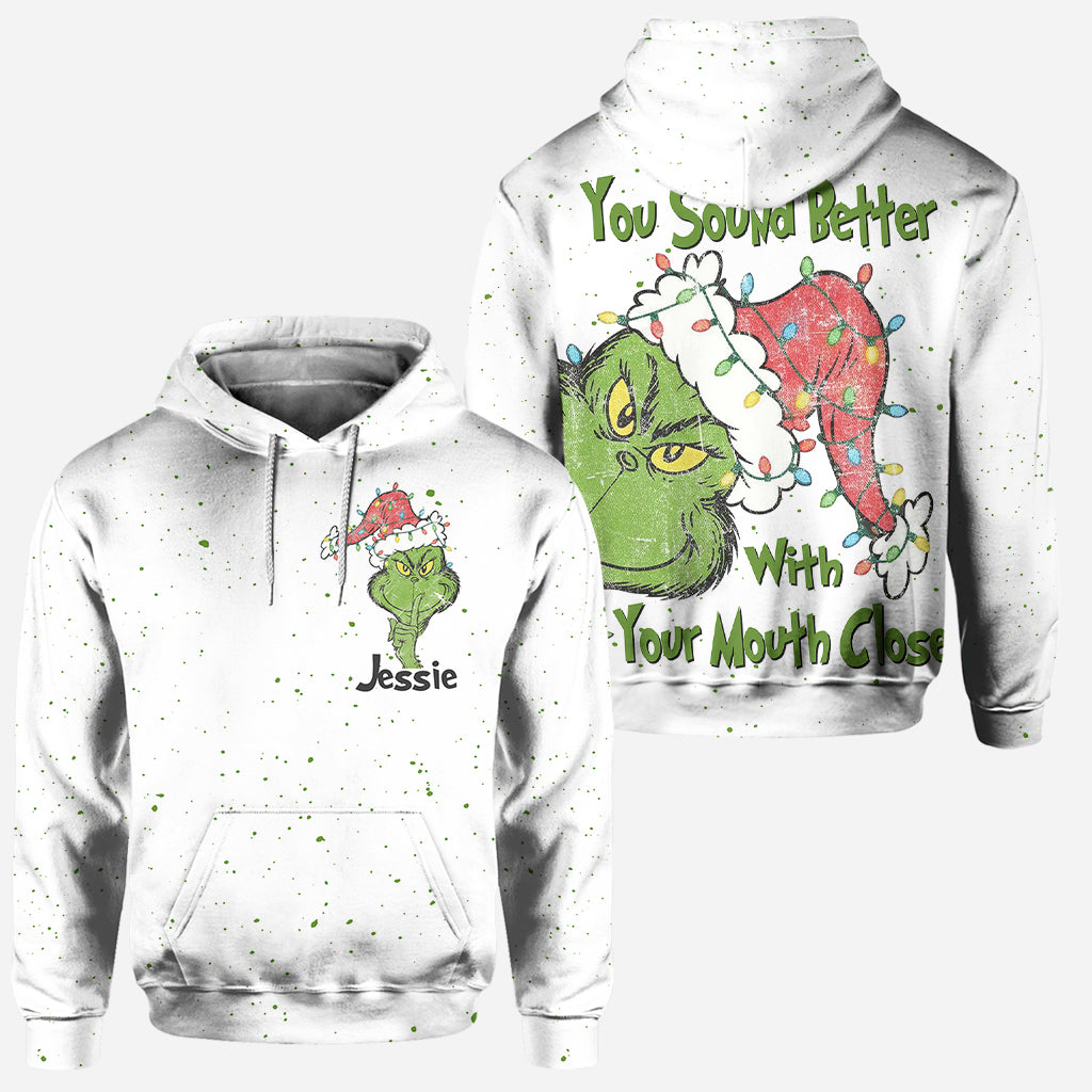 Joyeux Noël ! - Sweat à capuche et legging personnalisés avec étole de Noël