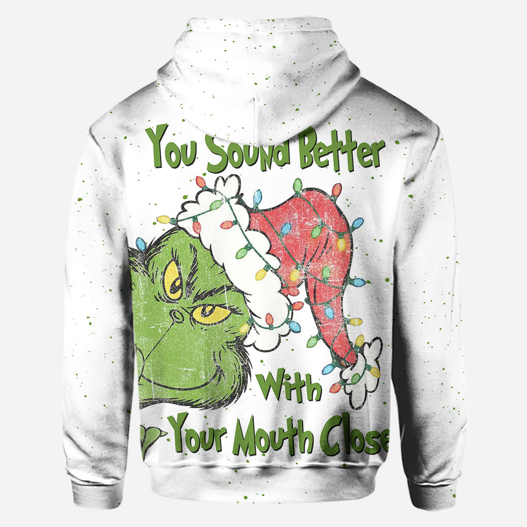 Joyeux Noël ! - Sweat à capuche et legging personnalisés avec étole de Noël