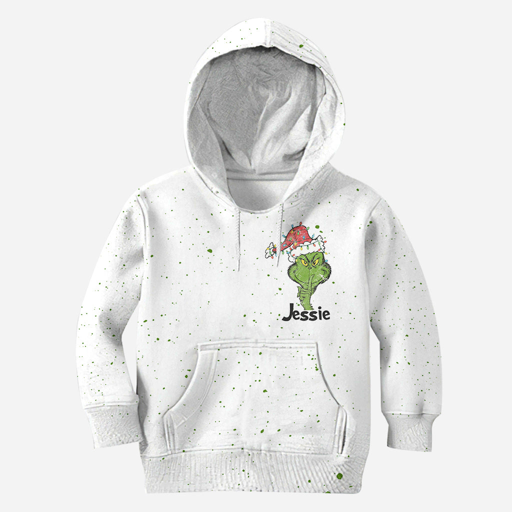 Joyeux Noël ! - Sweat à capuche et legging personnalisés avec étole de Noël