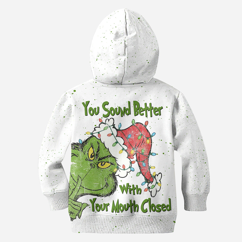 Joyeux Noël ! - Sweat à capuche et legging personnalisés avec étole de Noël