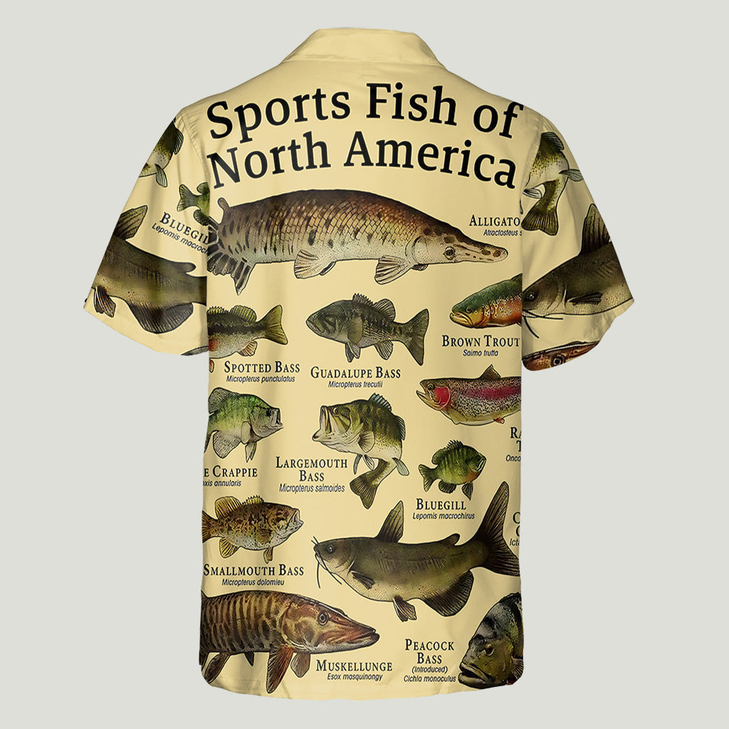 Poisson d'Amérique - Chemise hawaïenne de pêche personnalisée