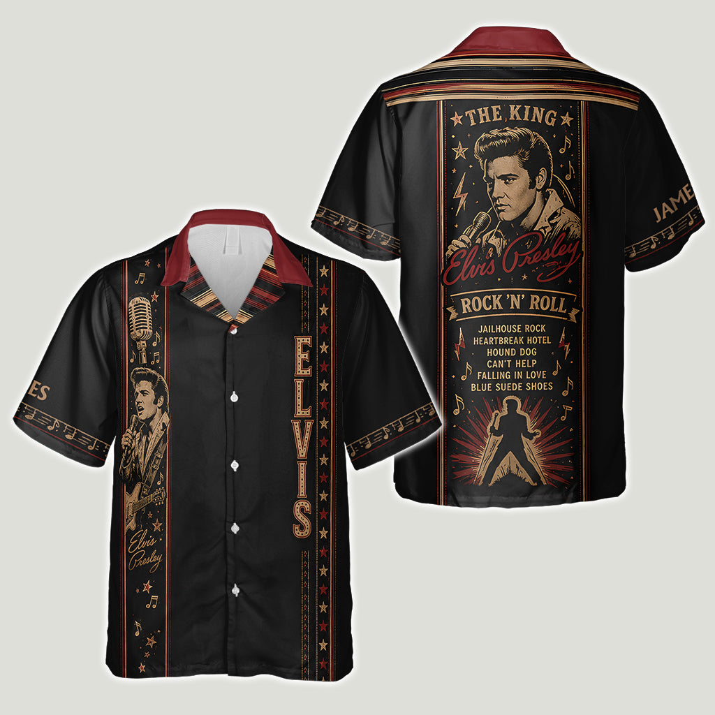 Forever The King - Personalized King of Rock and Roll Hawaiian Shirt