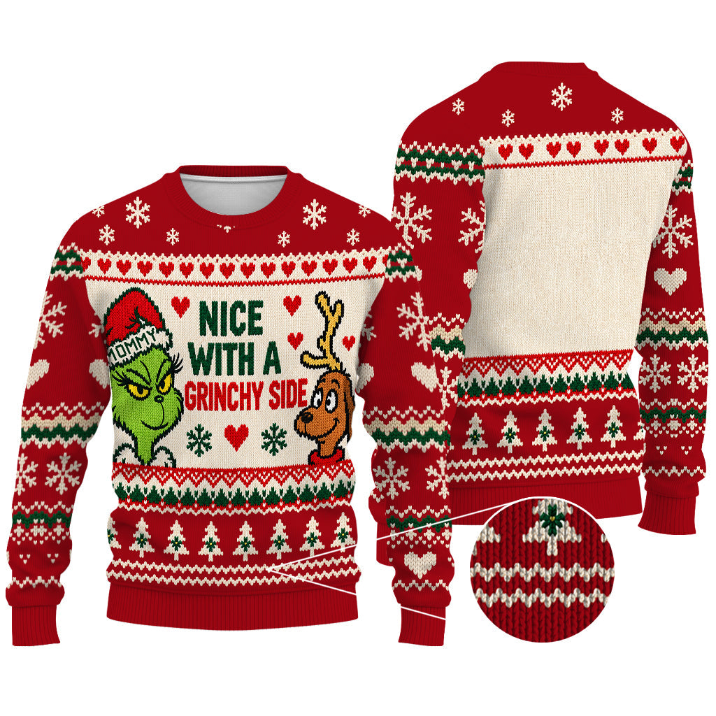 Naughty Looks Good on Us - Personalized Stole Christmas Ugly Sweater