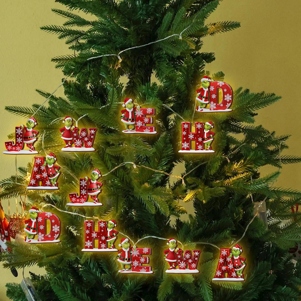 Joyeux Noël - Guirlande lumineuse personnalisée en forme d'étole