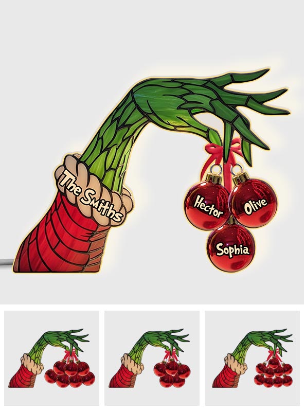 Merry Christmas - Personalized Stole Christmas Acrylic LED Night Light