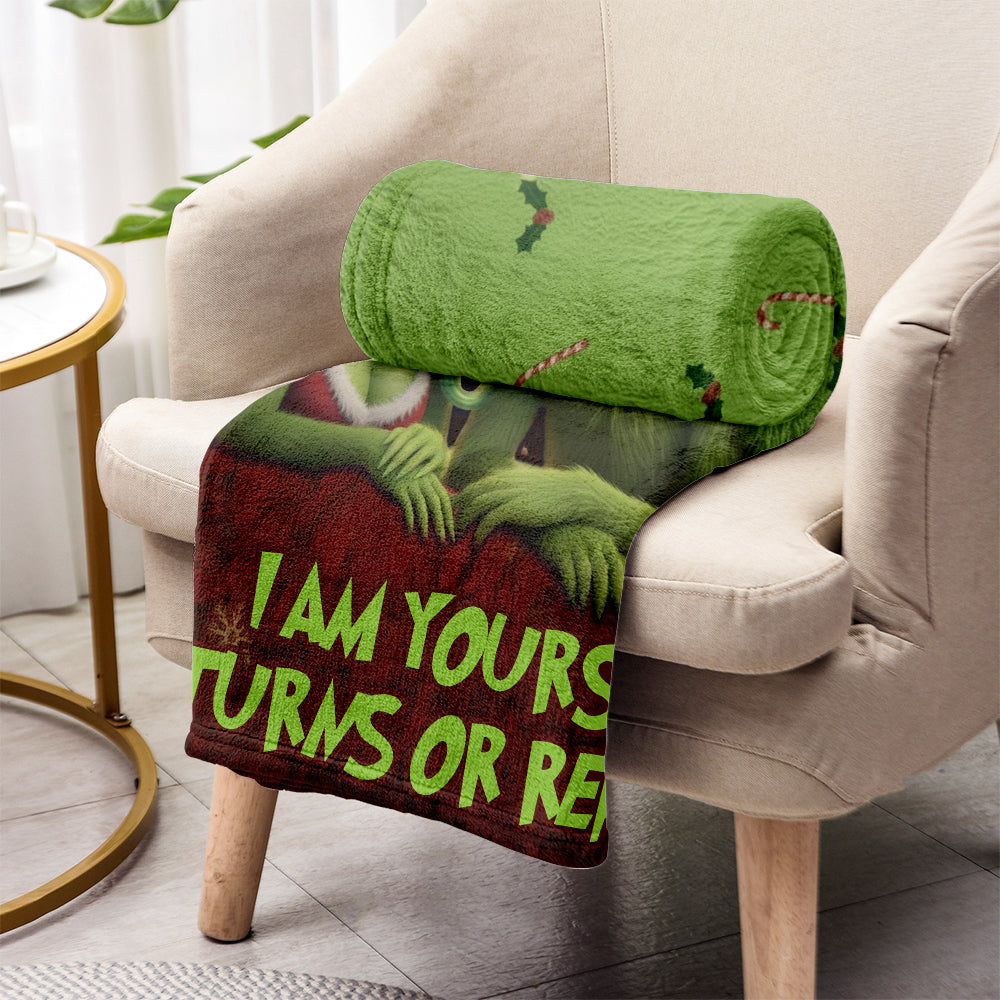 I Am Yours - Personalized Stole Christmas Blanket