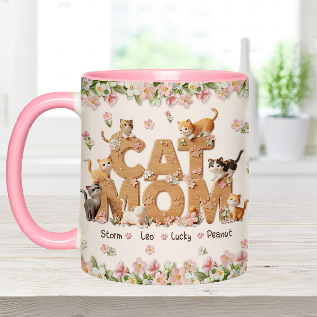 Maman Chat - Mug personnalisé avec motif chat