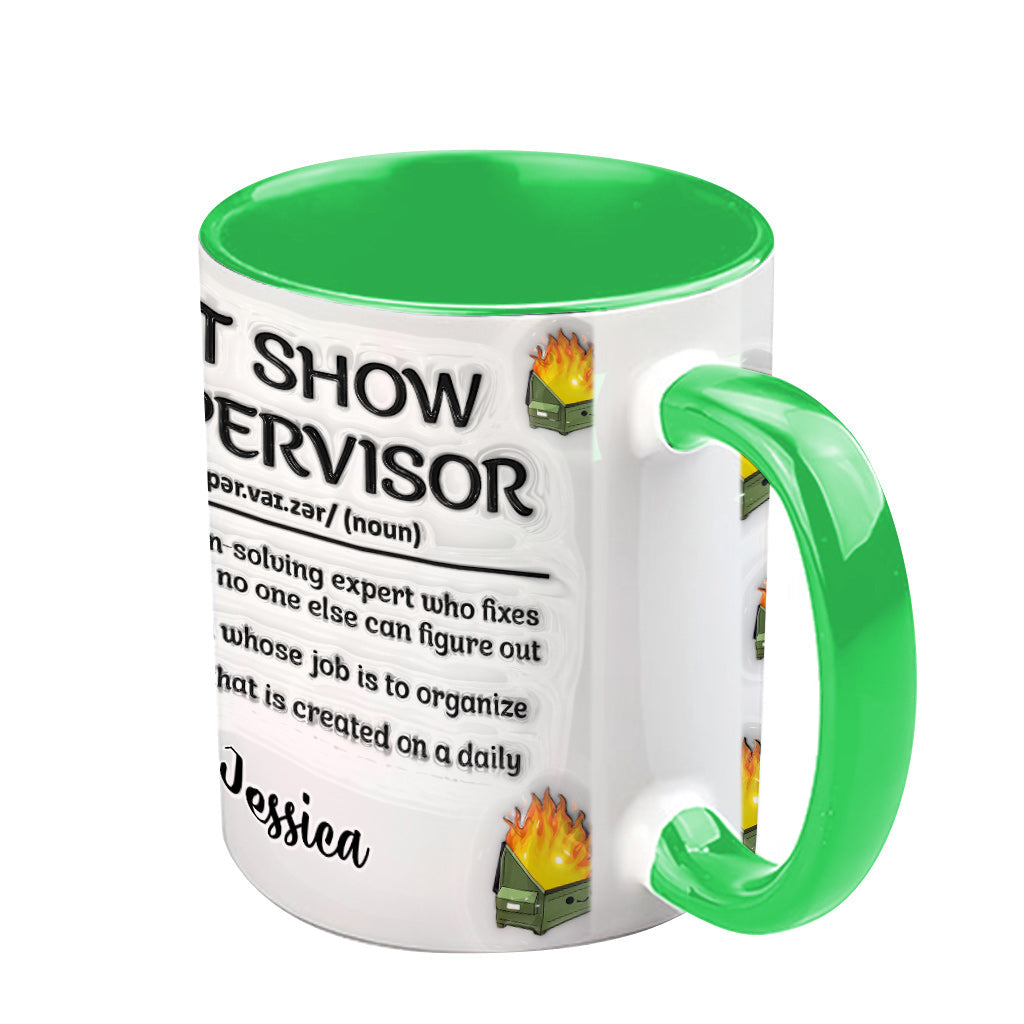 Superviseur de cirque - Mug personnalisé « Étouffé de Noël »