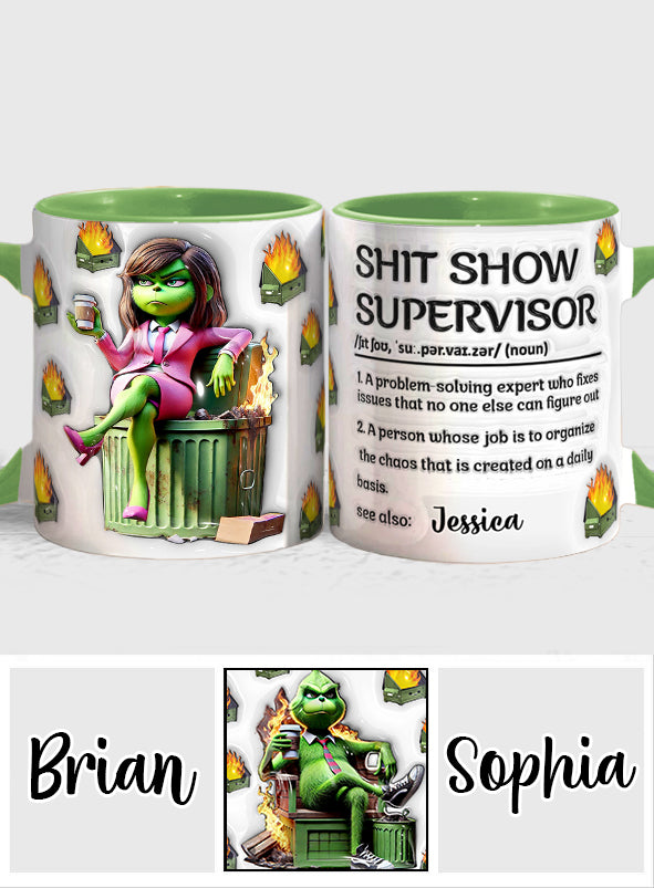 Superviseur de cirque - Mug personnalisé « Étouffé de Noël »