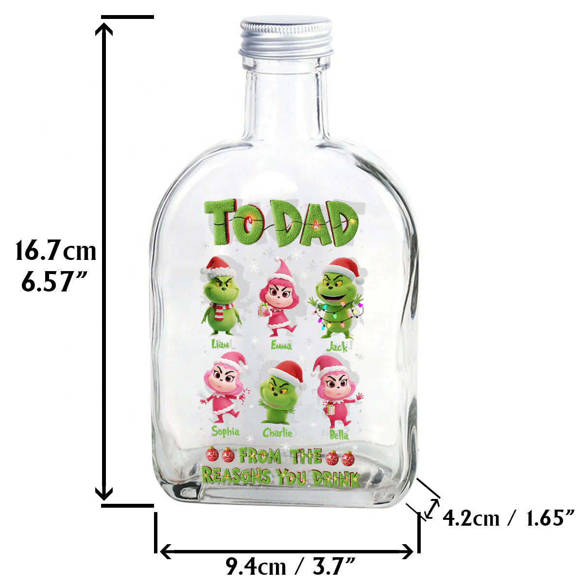 From Reasons You Drink - Personalized Stole Christmas Wine Bottle