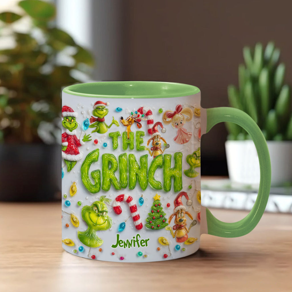 Merry Greenmas - Personalized Stole Christmas Accent Mug