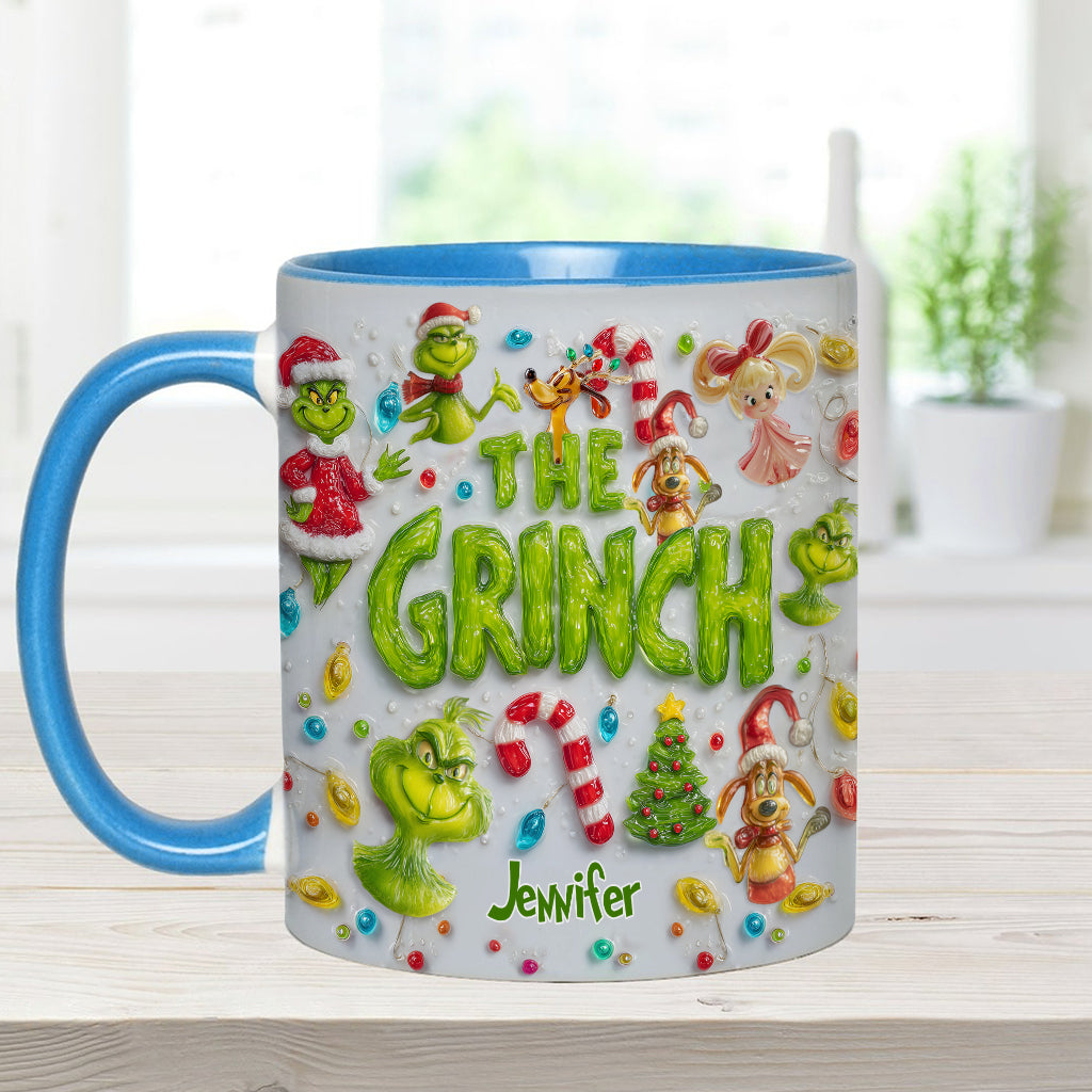Merry Greenmas - Personalized Stole Christmas Accent Mug