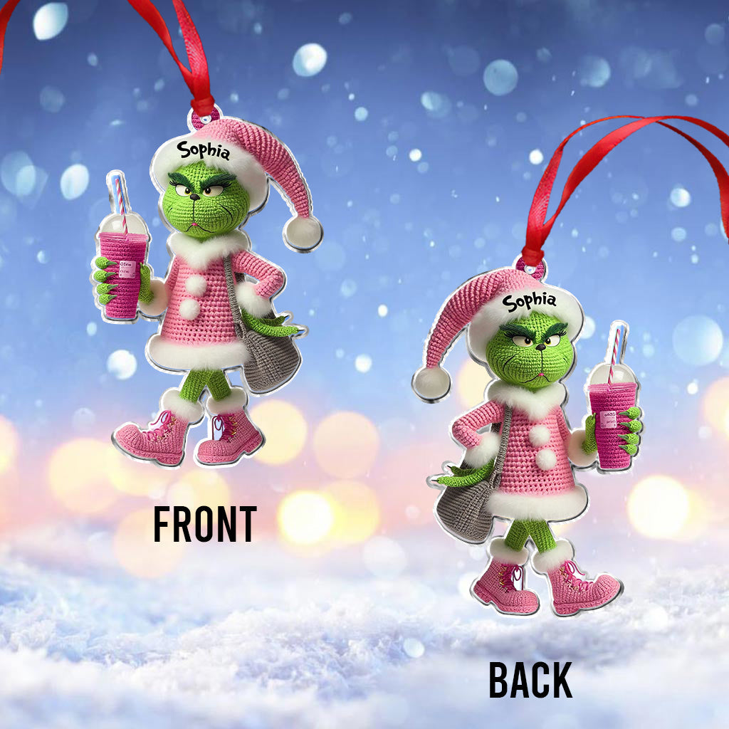 Merry Grinchmas - Personalized Stole Christmas Ornament