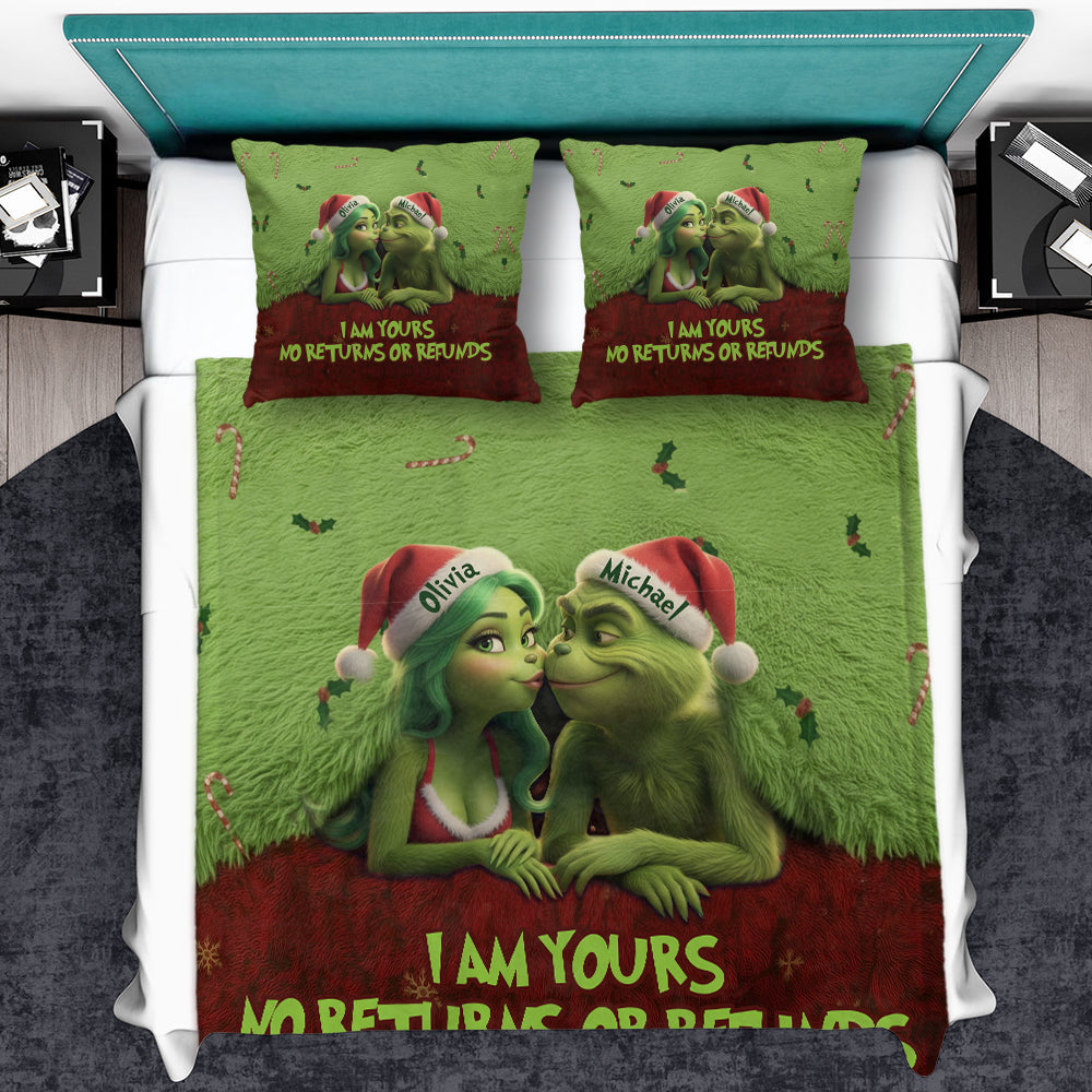I Am Yours - Personalized Stole Christmas Blanket & Throw Pillow Set