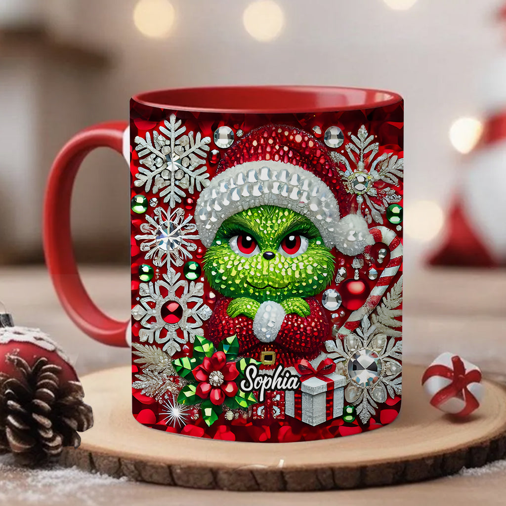 Joyeux Grinchmas - Mug personnalisé avec étole de Noël