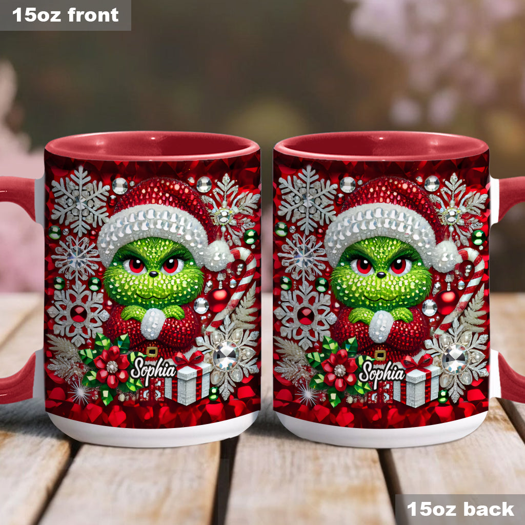 Joyeux Grinchmas - Mug personnalisé avec étole de Noël