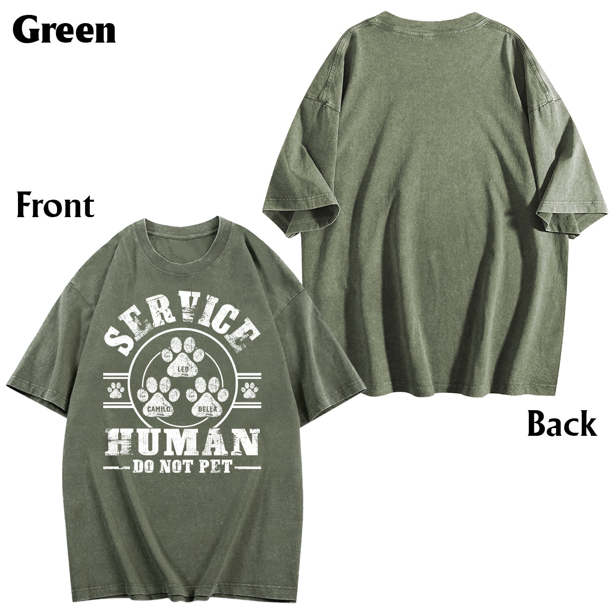 T-shirt personnalisé « Service Human Do Not Care » pour le lavage des chiens