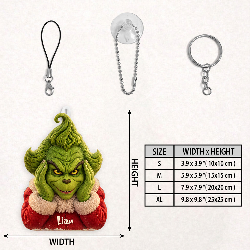 Funny Christmas - Personalized Stole Christmas Plush Keychain