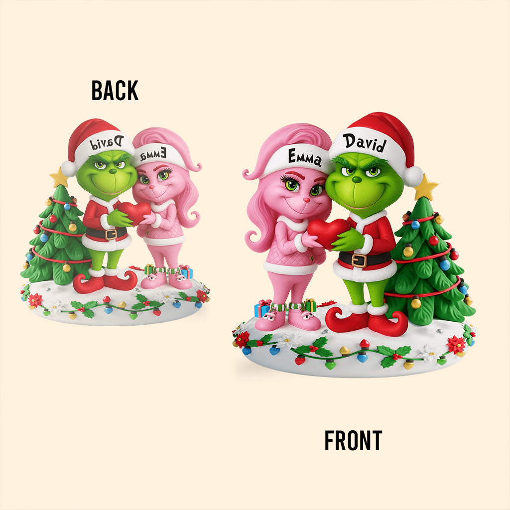 Joyeux Grinchmas - Étole de Noël personnalisée - Plaque acrylique sur mesure