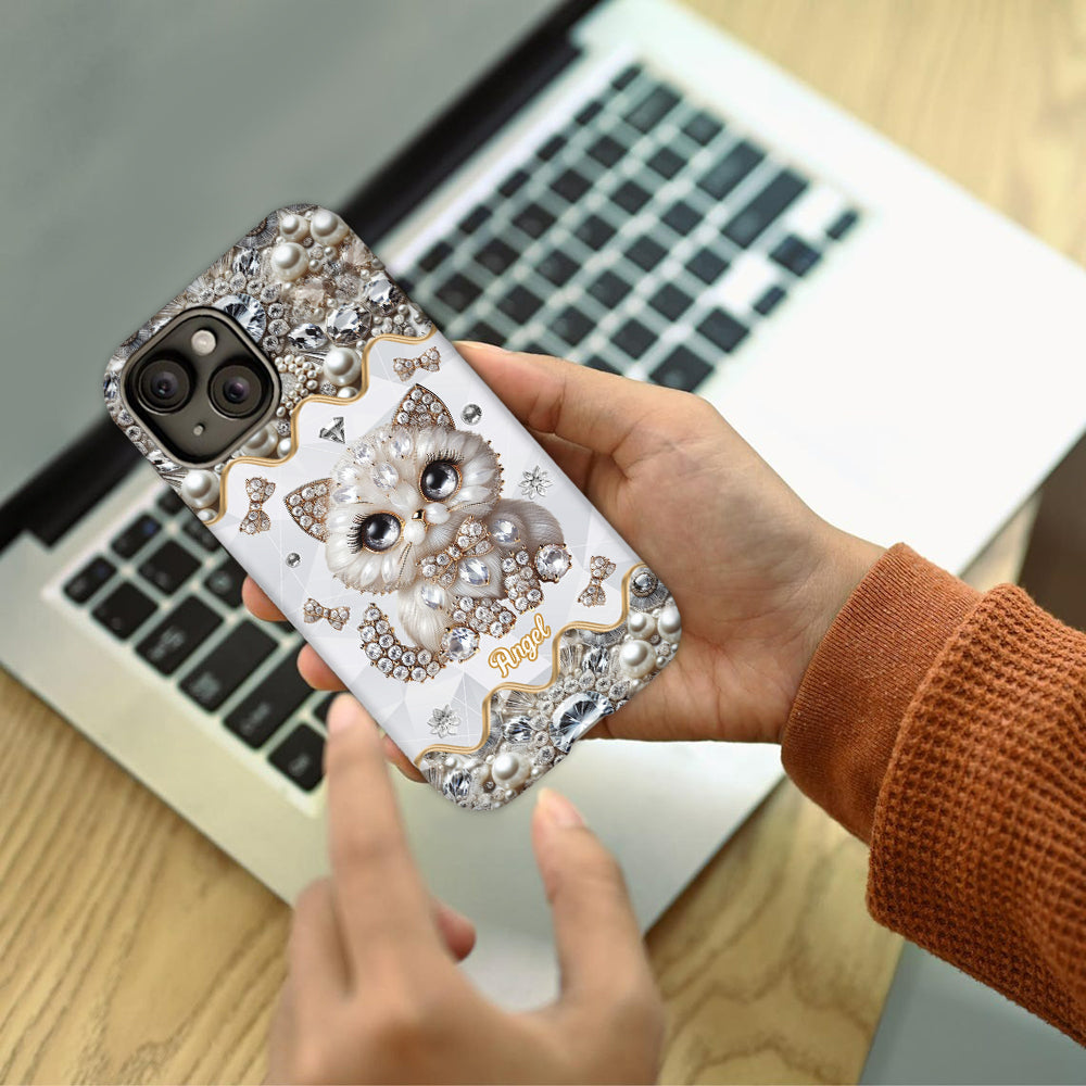 Coque de téléphone personnalisée avec motif chat persan « Love Persian Cat »