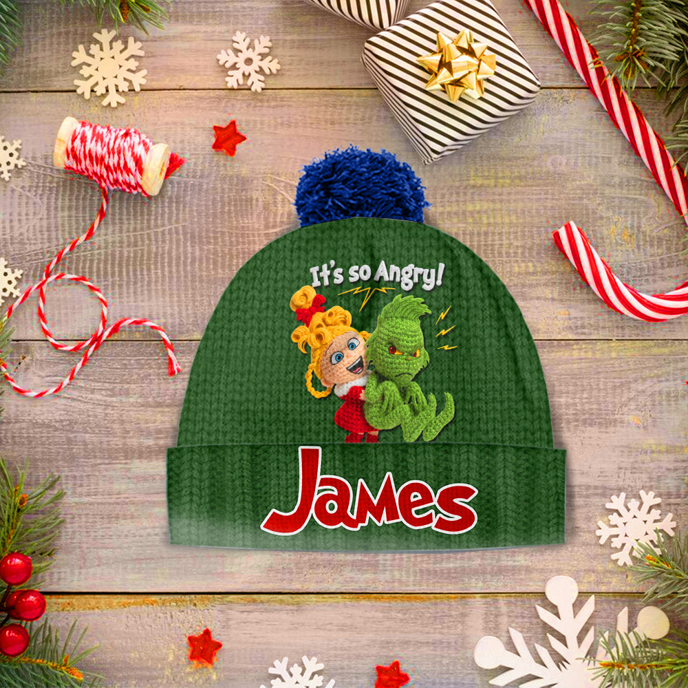 C'est tellement en colère - Bonnet de Noël personnalisé