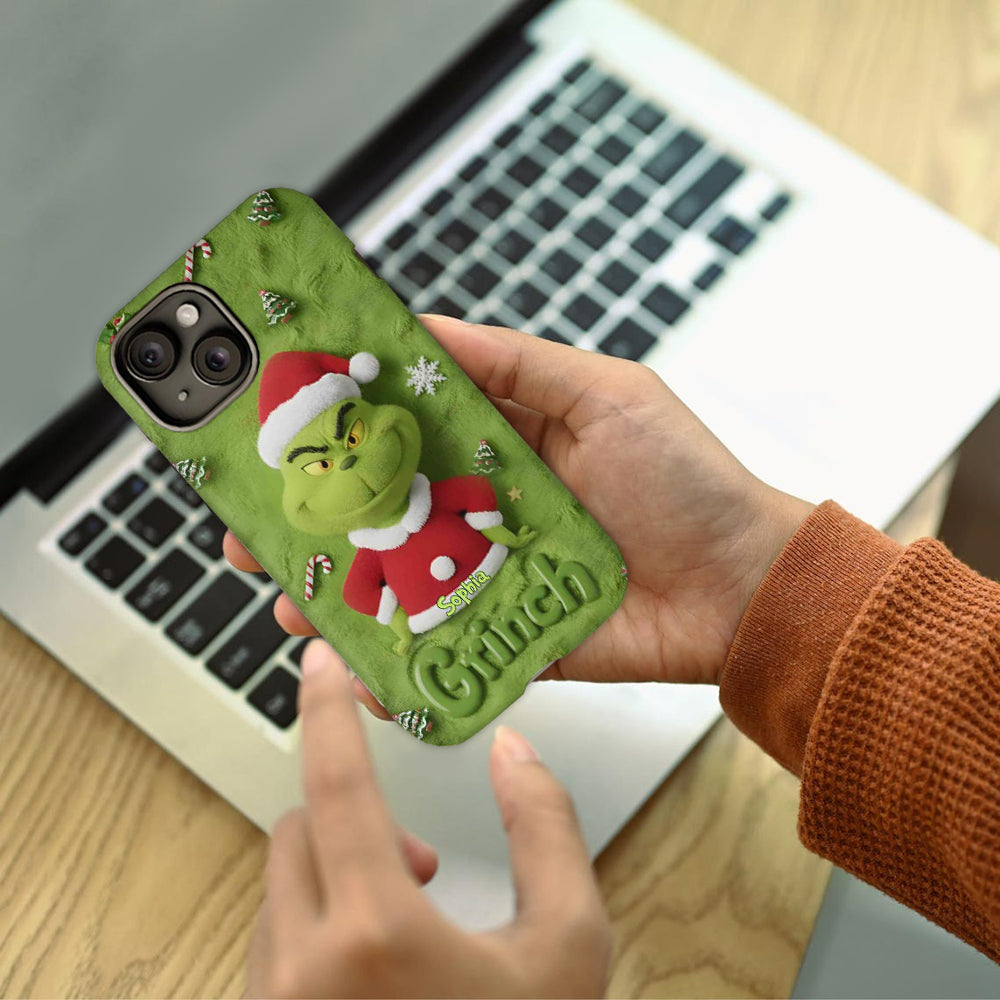 Merry Grinchmas - Personalized Stole Christmas Full Print Phone Case