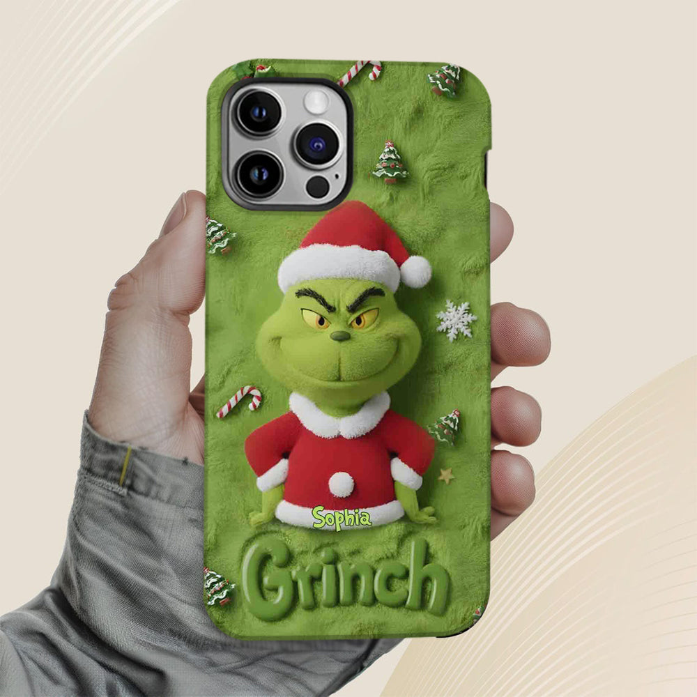 Merry Grinchmas - Personalized Stole Christmas Full Print Phone Case
