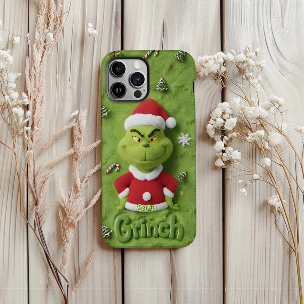 Merry Grinchmas - Personalized Stole Christmas Full Print Phone Case