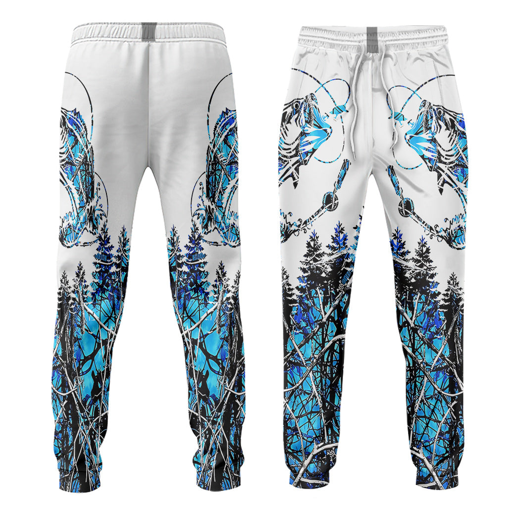 Passionné de pêche ? Sweat à capuche et pantalon de survêtement personnalisés sur le thème de la pêche