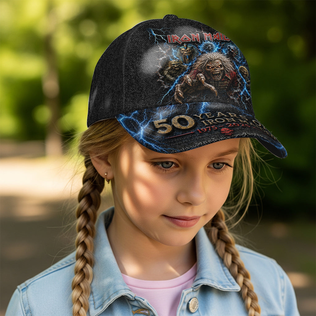 Rock Fans Gift Idea, Iron Rock Band - Personalized Music Band Classic Cap