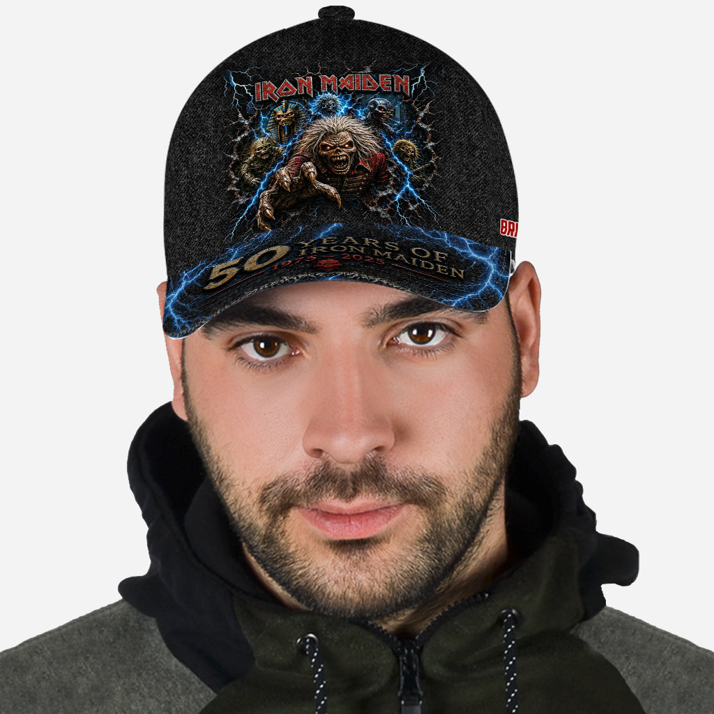 Rock Fans Gift Idea, Iron Rock Band - Personalized Music Band Classic Cap