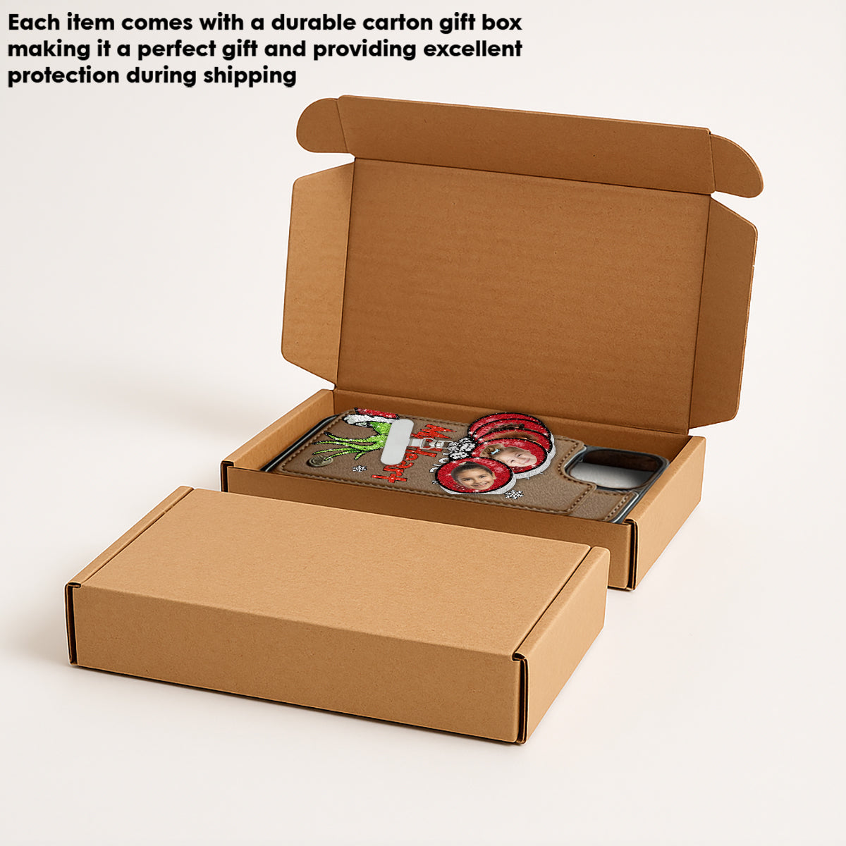 My Grandkids Kids Baby... Stole My Heart - Personalized Stole Christmas Phone Wallet With Charms